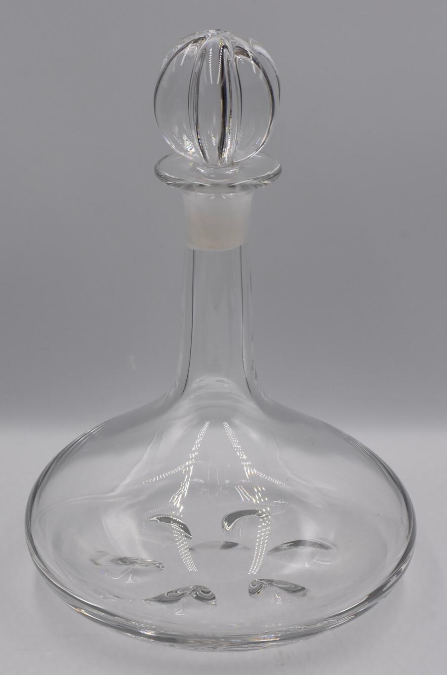 Nils Landberg for Orrefors Crystal Ship Decanter 4200-731